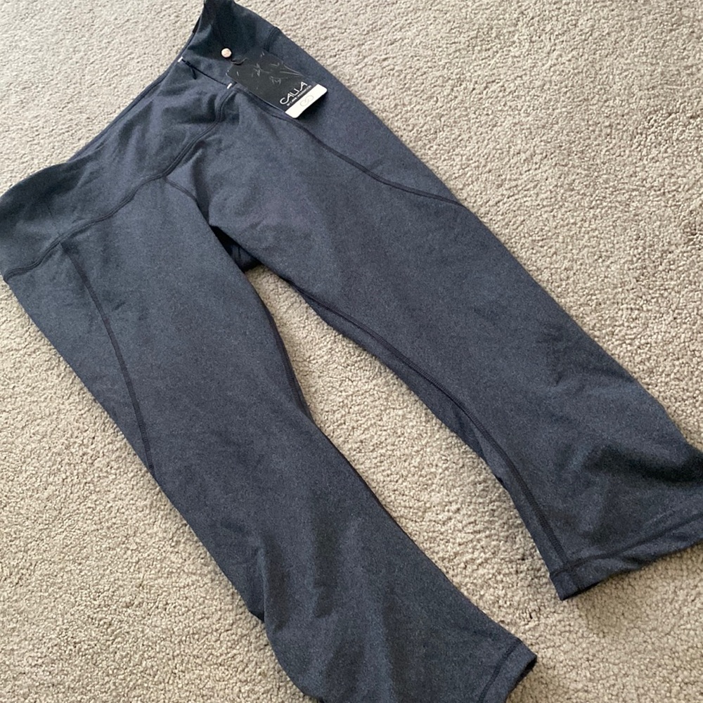 Calia by Carrie Underwood tight fit capri leggings. New with tags. Heather grey!
